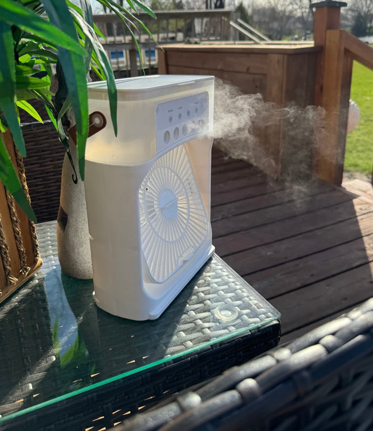 SeasonalNooksTM Portable Mist Cooling Fan